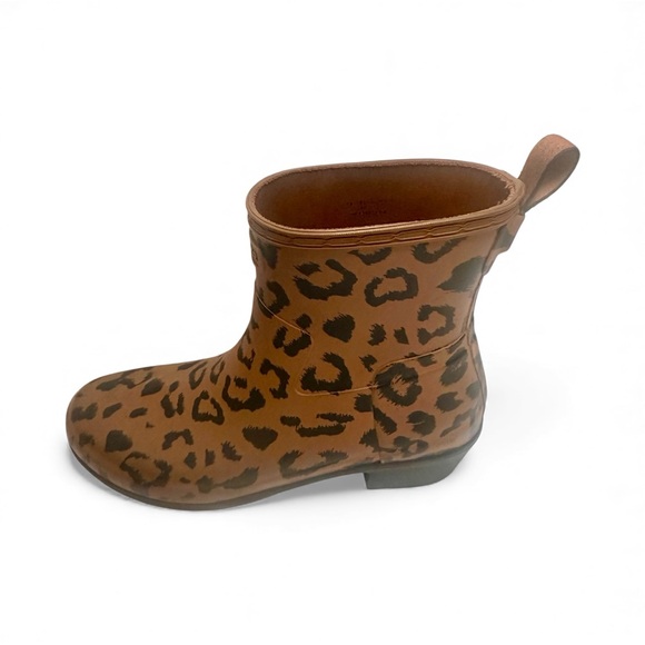 Hunter Brown Leopard Pattern Boots Size 10. - Picture 7 of 7